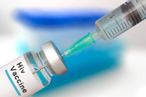 Hiv vaccine and a syringe