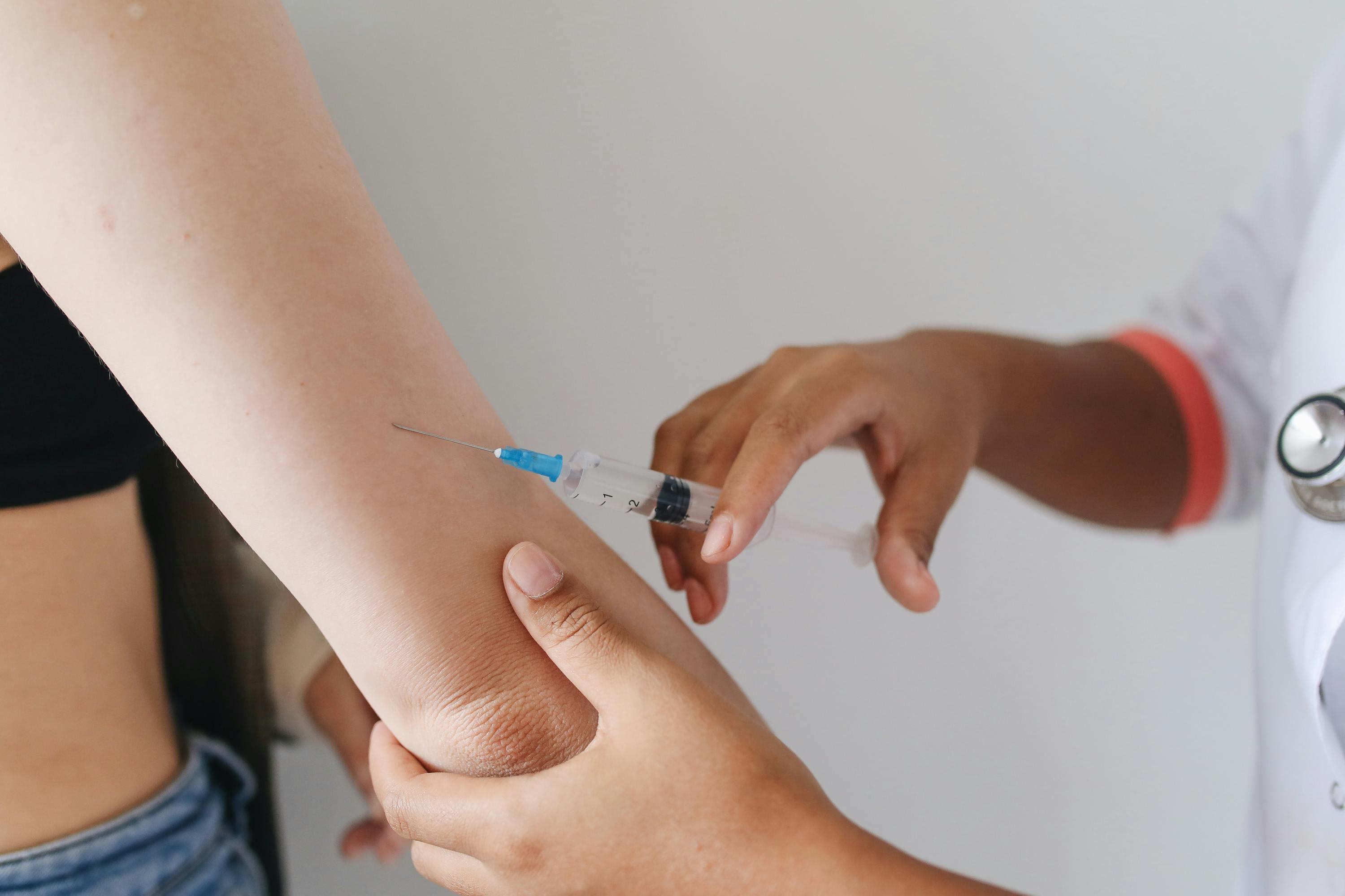 vaccine depicted; Image credit: Polina Tankilevitch, Pexels